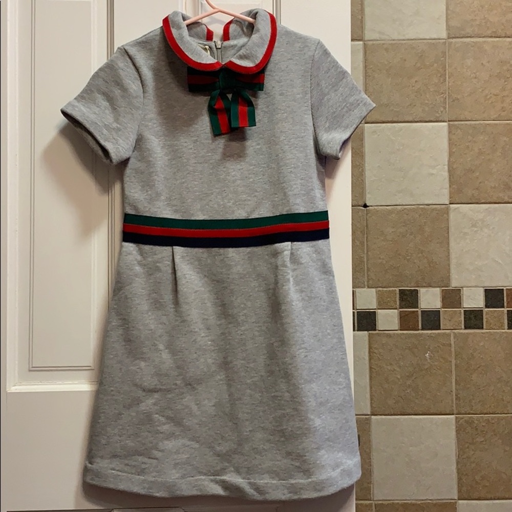GUCCI GIRL Grey Cotton dress 8Y